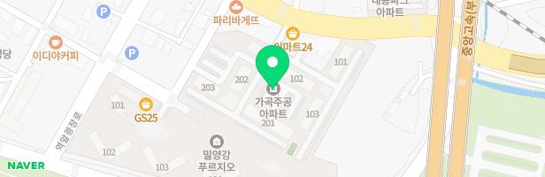 밀양가곡 주공아파트 102동 앞 놀이터 지도 이미지