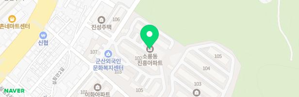 진흥아파트 101동 앞 지도 이미지