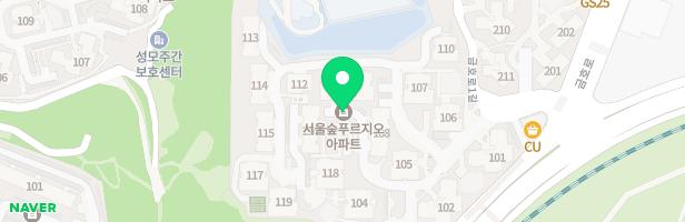 서울숲푸르지오아파트 101동 옆 놀이터 지도 이미지