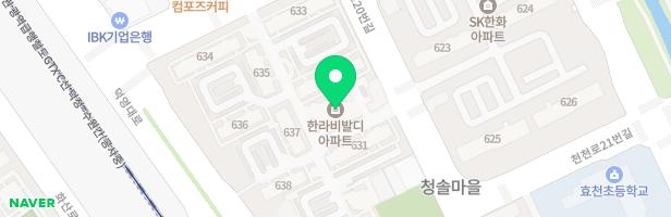 한라아파트 639동 놀이터 지도 이미지
