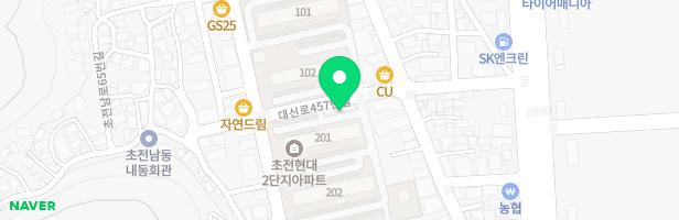 초전현대아파트201동 놀이터 지도 이미지