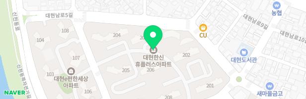 대현한신휴플러스 201동 후면 어린이 놀이터3 지도 이미지