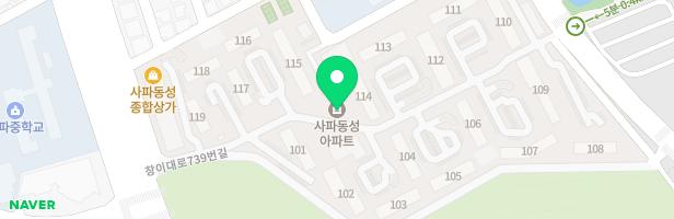 동성아파트 (105동) 제 2놀이터 지도 이미지