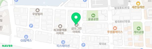 금오그린아파트 어린이놀이시설 지도 이미지