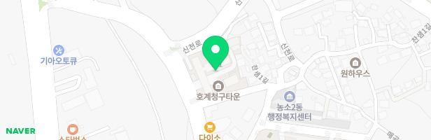 호계청구그린타워 아파트 지도 이미지