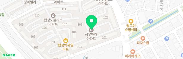 성우현대 아파트 지도 이미지