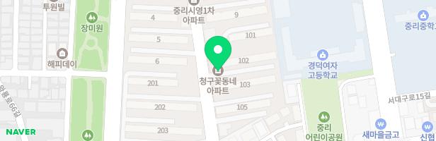 105동 옆 꽃동네아파트 어린이 놀이시설 지도 이미지