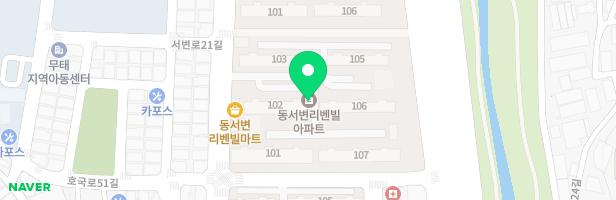 동서변리벤빌101동 놀이터 지도 이미지