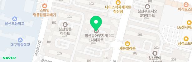 동아침산무지개1차아파트 입주자대표회의 사무실옆 지도 이미지