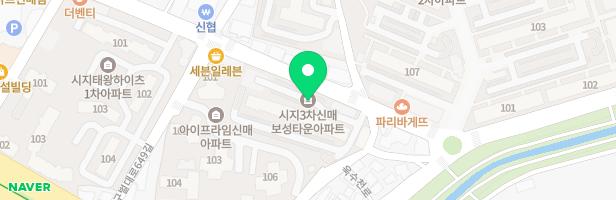시지3차신매보성타운 어린이놀이터 지도 이미지