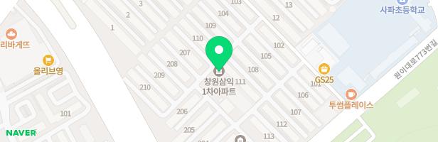 삼익1차아파트 제1놀이터(106동옆) 지도 이미지