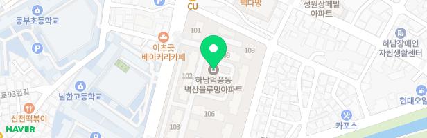 덕풍동 벽산블루밍 아파트 105동 앞 놀이터 지도 이미지