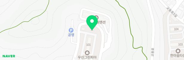 우신그린피아 101동옆 놀이시설 지도 이미지