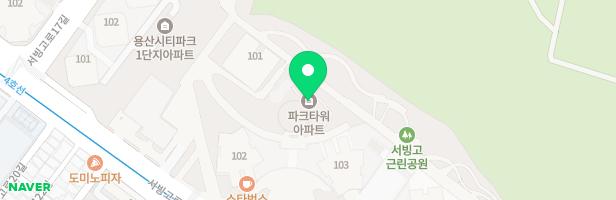 파크타워아파트 어린이놀이시설(101동~103동사이) 지도 이미지