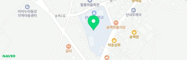 산내초등학교 어린이 놀이시설 지도 이미지