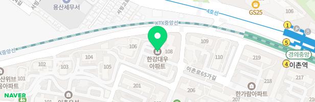 한강대우아파트 어린이놀이시설(관리소) 지도 이미지