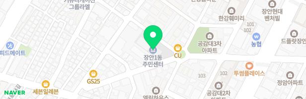 장안월드메르디앙2차아파트 어린이놀이시설 지도 이미지
