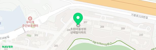 초원마을 성원상떼빌아파트 206동 어린이놀이터 지도 이미지