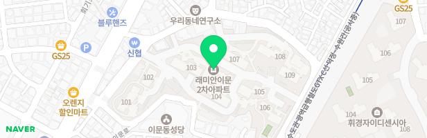 래미안이문2차아파트 어린이놀이시설1(102동) 지도 이미지