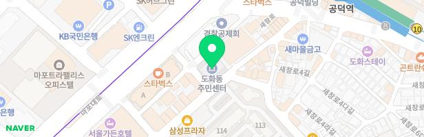 도화현대1차아파트 정문 어린이놀이터 지도 이미지