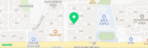 비산동 삼성래미안(131동 앞) 지도 이미지