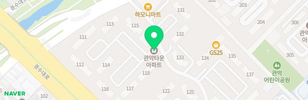 안양관악타운아파트(131동 옆) 지도 이미지