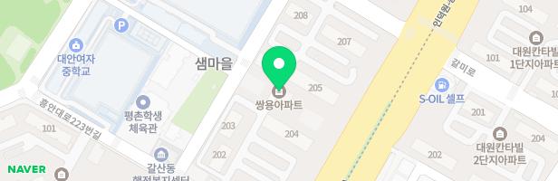 샘마을 쌍용 아파트(1)놀이터 지도 이미지