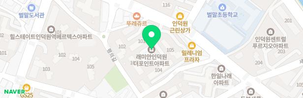 래미안인덕원더포인트 지도 이미지