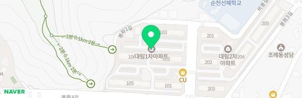 조례대림1차 105동뒤 놀이터 지도 이미지