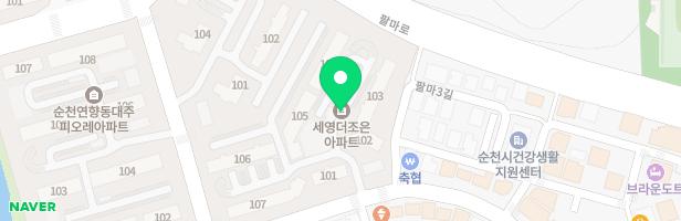연향세영the-조은아파트 지도 이미지
