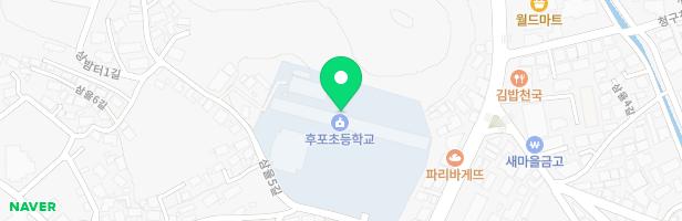 후포초등학교 어린이놀이시설 지도 이미지