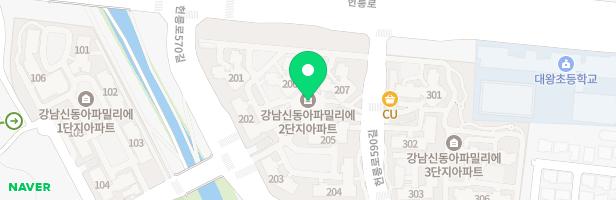강남신동아파밀리에2단지 201동 놀이터 지도 이미지