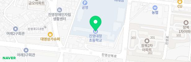 진영대창초등학교 어린이놀이시설 지도 이미지