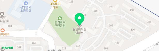 동일하이빌아파트 1놀이터 지도 이미지