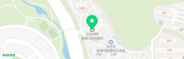 오산대역꿈에그린 13단지 6동 앞 놀이터 지도 이미지