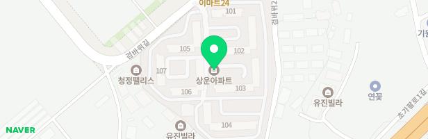 상운아파트 107동앞 놀이터 지도 이미지