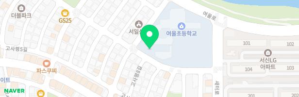 전주여울초등학교병설유치원 실외놀이시설 지도 이미지