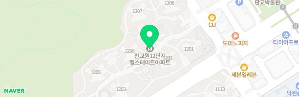 판교원마을12단지 어린이집앞 놀이터 지도 이미지