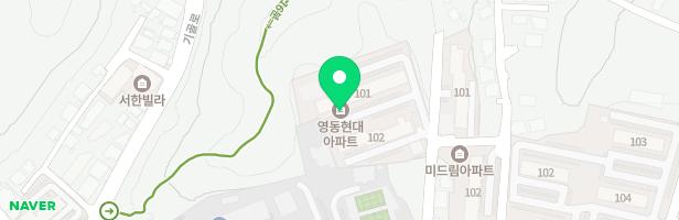 영동현대아파트어린이놀이터 지도 이미지