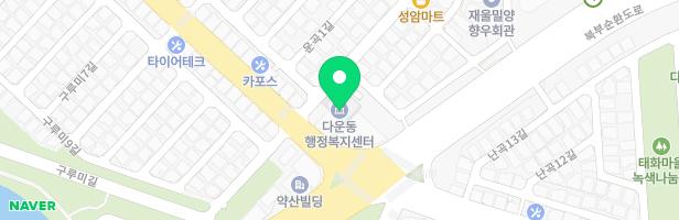 다운초등학교 지도 이미지