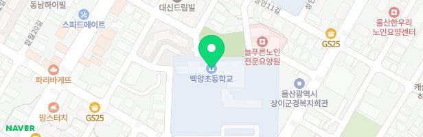 백양초등학교 지도 이미지