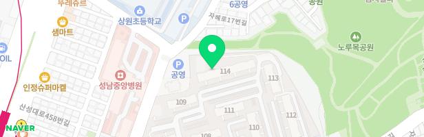 은행동현대아파트 114동앞 놀이터 지도 이미지