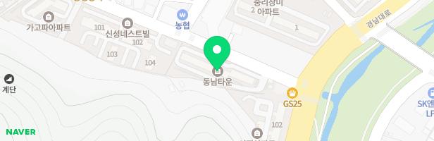 동남타운 어린이놀이터 지도 이미지