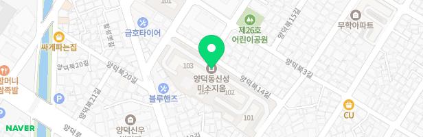 양덕신성미소지움아파트 어린이놀이터 지도 이미지