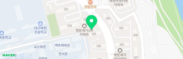 복현명문세가1단지 2(104동 뒤) 지도 이미지