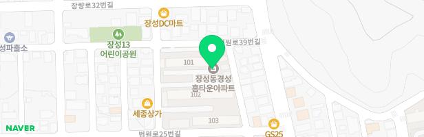 장성경성홈타운 어린이 놀이터 지도 이미지