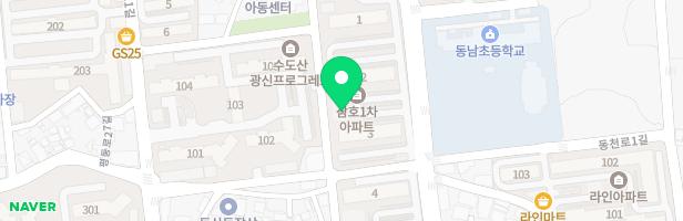동산삼호아파트 2동앞 놀이터 지도 이미지
