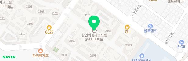 상인화성파크드림 어린이 놀이터 2-2 지도 이미지