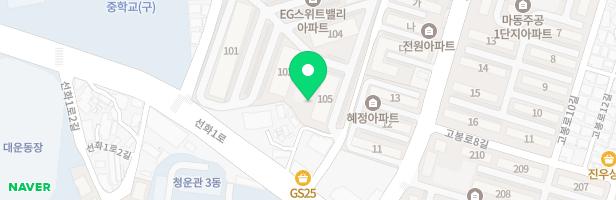 마동 스위트밸리 105동 지도 이미지