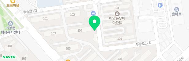 익산자이아파트 104동 어린이놀이터 지도 이미지